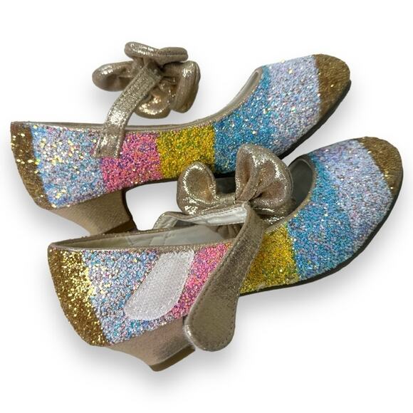 Cadidi Dinos Other - Girls Dress Up Princess Party Sparkle Shoes - Slip On Sparkle Shoes - Size 12k